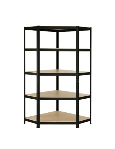 Estante Esquinero Acero Galvanizado Negro