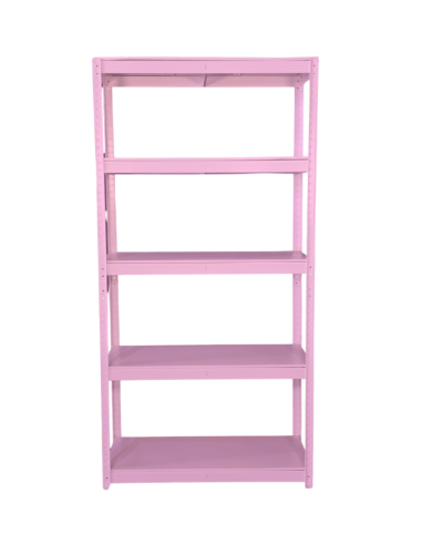 ESTANTE METALICO ROSADO 180X90X40