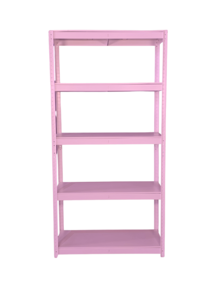 ESTANTE METALICO ROSADO 180X90X40