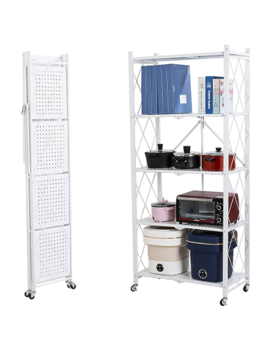 Estante Plegable 5 Niveles Blanco