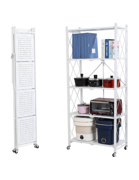 Estante Plegable 5 Niveles Blanco